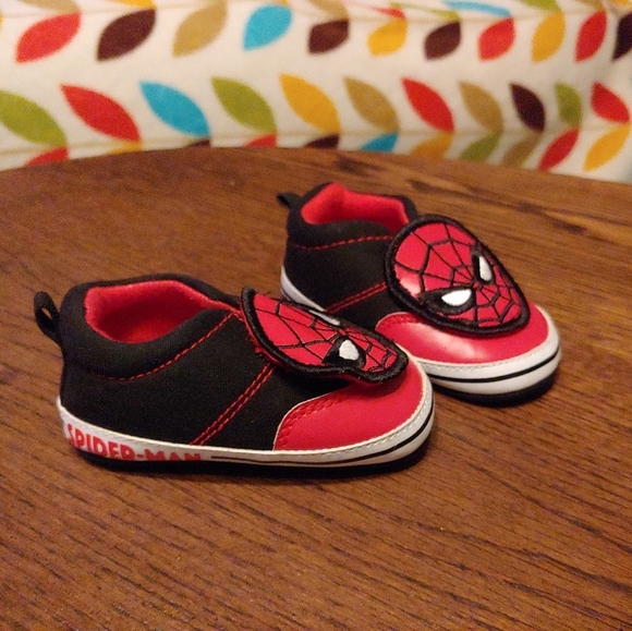 Marvel Spiderman Baby Slip On Crib Shoes Size 9-12 months NEW - Picture 4 of 7
